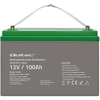 Аккумулятор Qoltec AGM 12V (12V/100Ah/1200Wh) (53038) Аккумулятор Qoltec AGM 12V (12V/100Ah/1200Wh) (53038)