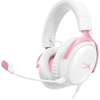 Игровые наушники HyperX Cloud III White/Pink (9W1Q4AA) Игровые наушники HyperX Cloud III White/Pink (9W1Q4AA)