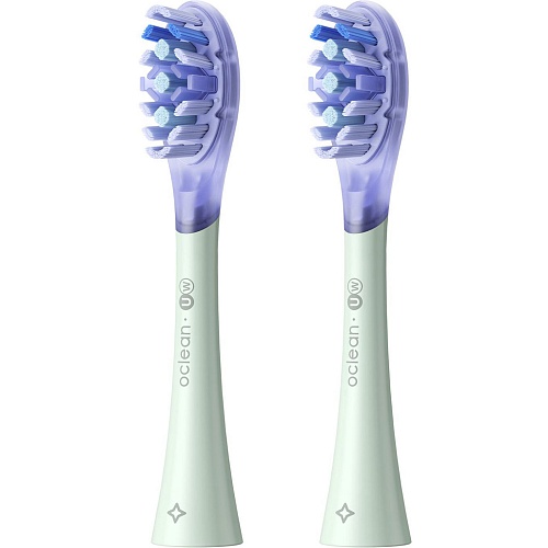 Насадка для зубної щітки Oclean UW01 G02 Ultra White Brush Head 2шт Green (6970810553529) - придбати в Дніпрі, Україні: ціна, характеристики | інтернет-магазин TOUCH