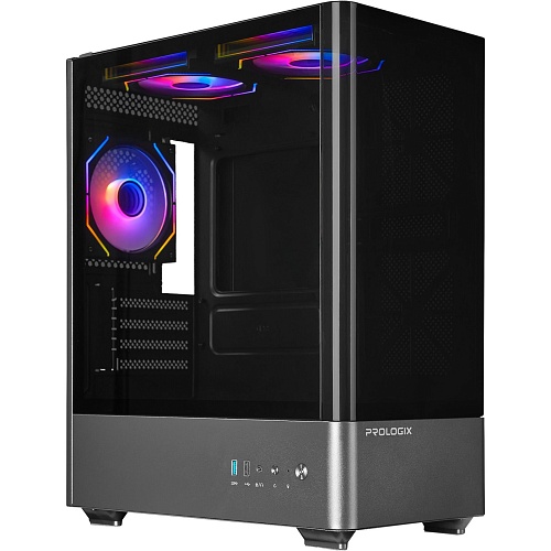 Корпус Prologix Lumi GM-01AB Glass Black