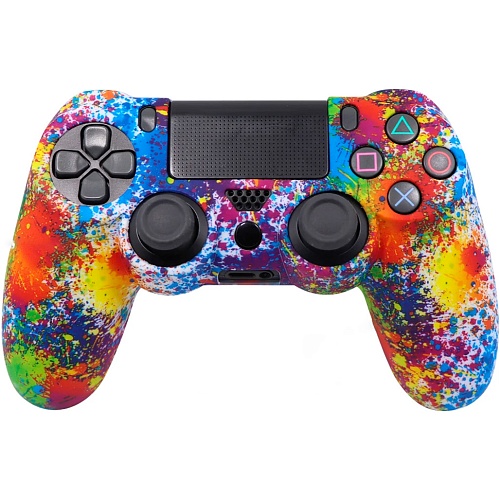 Чехол на геймпад Silicone Case для Sony DualShock 4 Art Splash