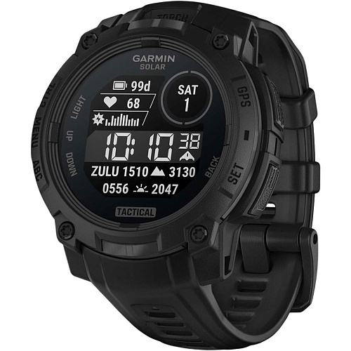 Смарт-часы Garmin Instinct 3 Solar 45mm Tactical Edition Black with Black Band (010-02934-50)