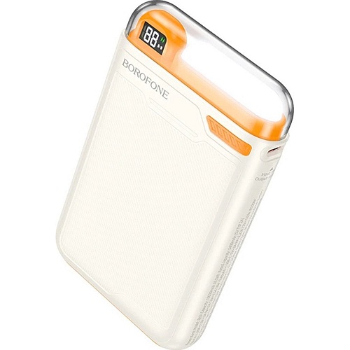 Внешний аккумулятор Borofone Skillful BJ69 10000mAh 20W Milky White (000000750562)