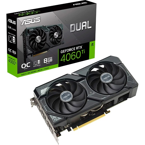 Відеокарта Asus Dual GeForce RTX 4060 Ti SSD OC Edition 8GB GDDR6 (90YV0JS0-M0NA00) - придбати в Дніпрі, Україні: ціна, характеристики | інтернет-магазин TOUCH