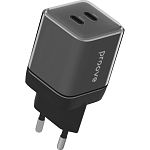 Мережевий зарядний пристрій Proove Pure GaN Max 67W Type-C + Type-C Black (WCPU67022201)
