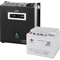 Источник бесперебойного питания (ИБП) LogicPower LPY-W-PSW-500VA + LPM-MG батарея 12V - 45Ah (14012)