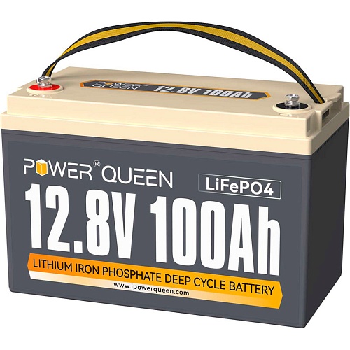 Аккумулятор Power Queen LiFePO4 12V (12.8V/100Ah/1280Wh)