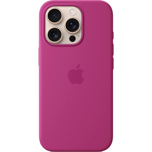 Чехол Apple Silicone Case with MagSafe для iPhone 16 Pro Fuchsia (MYYN3ZM/A)