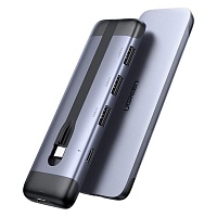 USB-хаб Ugreen 5 в 1 USB-C / 3xUSB 3.0 / 1x4K HDMI (70408)