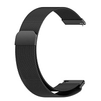 Универсальный ремешок DK Metal Milanesse Loop Magnetic Band для Huawei, Samsung, Xiaomi 22mm Black