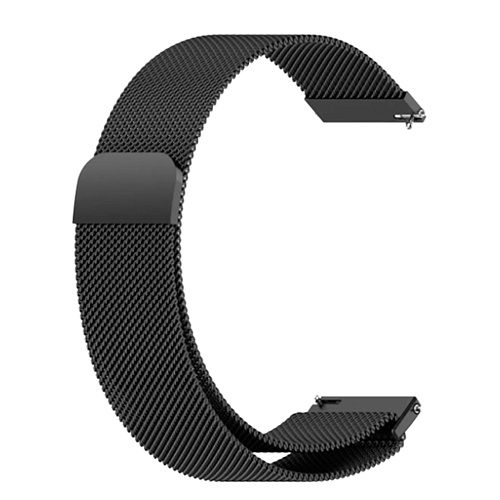 Универсальный ремешок DK Metal Milanesse Loop Magnetic Band для Huawei, Samsung, Xiaomi 22mm Black