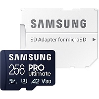 Карта памяти Samsung microSDXC PRO Ultimate 256GB Class 10 UHS-I U3 V30 A2 + SD Adapter (MB-MY256SA) Карта памяти Samsung microSDXC PRO Ultimate 256GB Class 10 UHS-I U3 V30 A2 + SD Adapter (MB-MY256SA)