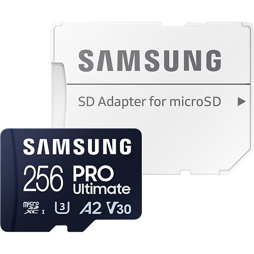Карта пам'яті Samsung microSDXC 256GB Class 10 UHS-I U3 V30 A2 PRO Ultimate + SD Adapter (MB-MY256SA) - придбати в Дніпрі, Україні: ціна, характеристики | інтернет-магазин TOUCH