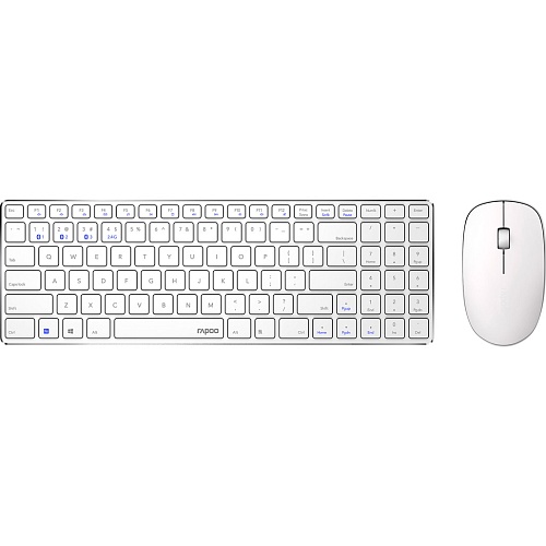 Комплект (клавіатура + миша) Rapoo 9300M Wireless White - придбати в Дніпрі, Україні: ціна, характеристики | інтернет-магазин TOUCH