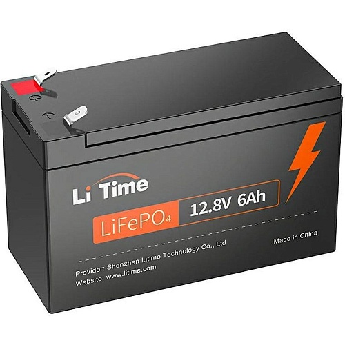 Аккумулятор Li Time LiFePO4 12V (12.8V/6Ah/76.8Wh)