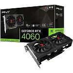 Відеокарта PNY GeForce RTX 4060 XLR8 Gaming VERTO Dual Fan OC 8GB (VCG40608DFXPB1-O) UA 
