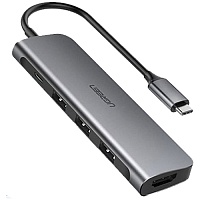 USB-хаб Ugreen USB-C to 3xUSB 3.0/1xHDMI /1xUSB-C (CM136/50209) - придбати в Дніпрі, Україні: ціна, характеристики | інтернет-магазин TOUCH USB-хаб Ugreen USB-C to 3xUSB 3.0/1xHDMI /1xUSB-C (CM136/50209) - придбати в Дніпрі, Україні: ціна, характеристики | інтернет-магазин TOUCH