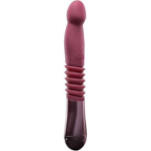 Вибратор Blush Novelties Trixie Thrusting Dildo Wine Red (SO8835)