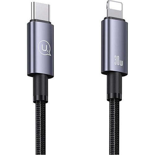 Кабель Usams US-SJ662 USB-C to Lightning 30W 3A 1.2m Tarnish (SJ662USB01)