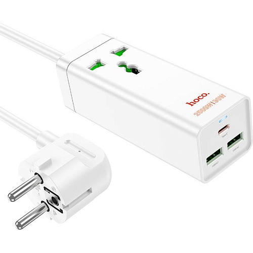 Сетевой фильтр Hoco AC9A Talent PD30W White (601641)