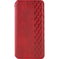 Чехол-книжка Getman Cubic Cover Case для Redmi 13 4G / Poco M6 4G Red