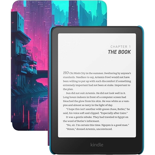 Электронная книга Amazon Kindle Paperwhite Kids 12th Gen 16GB 2024 with Cyber City Cover