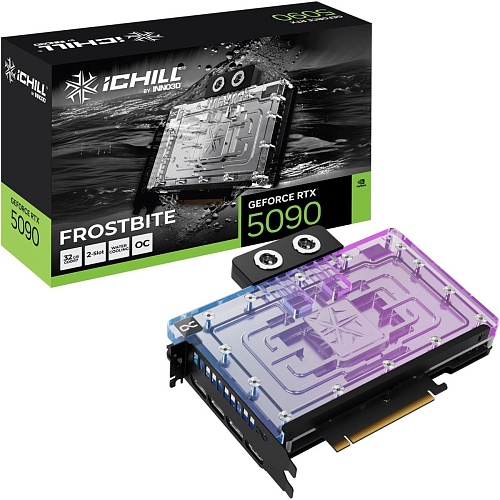 Видеокарта Inno3D GeForce RTX 5090 32GB iCHILL FROSTBITE (C50903-32D7X-1759FB) EU