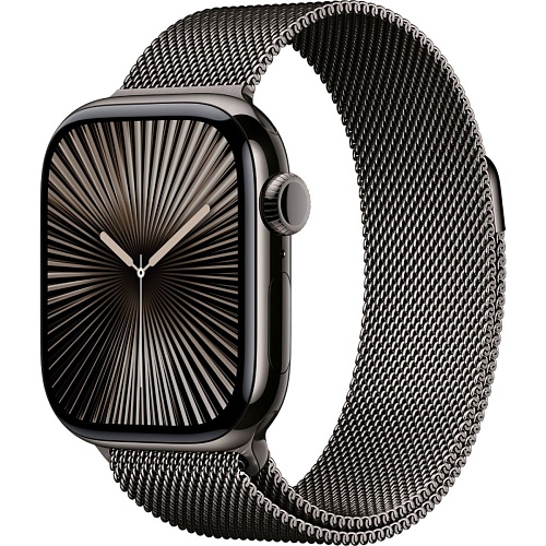 Смарт-часы Apple Watch Series 10 GPS + Cellular 42mm Slate Titanium Case with Slate Milanese Loop (MX053)