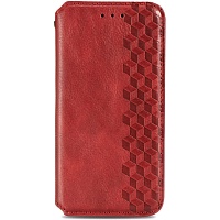 Чехол-книжка GETMAN Cubic Cover Case для Samsung Galaxy A04 (Red) Чехол-книжка GETMAN Cubic Cover Case для Samsung Galaxy A04 (Red)