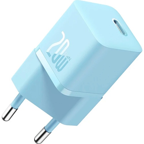 Сетевое зарядное устройство Baseus GaN5 Fast Charger Mini 1C 20W Blue (CCGN050103)