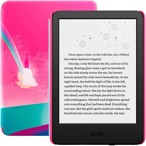 Электронная книга Amazon Kindle Kids 11th Gen 16GB 2022 Black with Unicorn Valley Cover