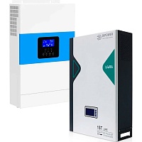 Гибридный солнечный инвертор Daxtromn SC-HFK-5500-48 + АКБ Dipower LiFePO4 5120Wh Гибридный солнечный инвертор Daxtromn SC-HFK-5500-48 + АКБ Dipower LiFePO4 5120Wh