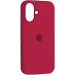 Чехол Silicone Case для Apple iPhone 16 Rose Red AA
