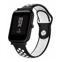 Універсальний ремінець для Amazfit Bip 20мм Black/White (AMZBPSILNIKE-BW) - придбати в Дніпрі, Україні: ціна, характеристики | інтернет-магазин TOUCH