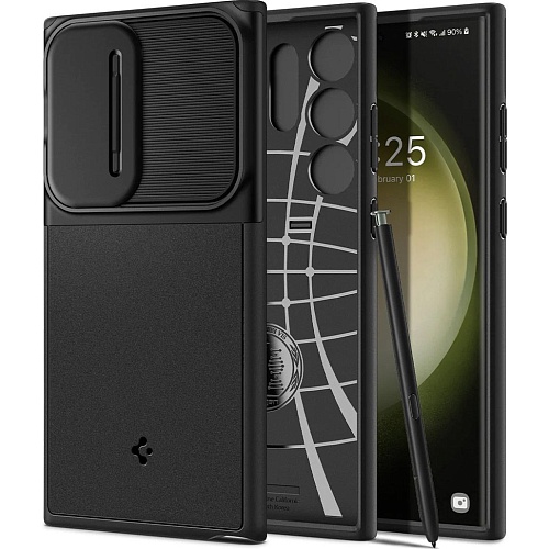 Чехол Spigen Optik Armor для Samsung Galaxy S23 Ultra Black (ACS05639)