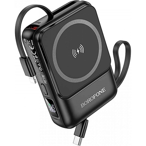 Зовнішній акумулятор Borofone BJ59 Refined 10000mAh 22.5W Black - придбати в Дніпрі, Україні: ціна, характеристики | інтернет-магазин TOUCH