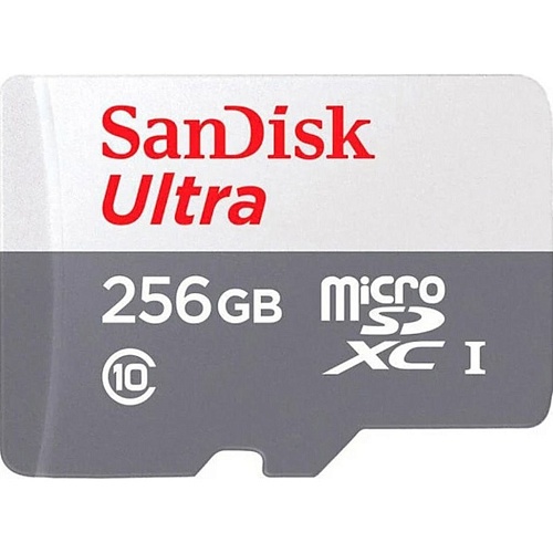 Карта пам'яті SanDisk microSDXC 256GB UHS-I Ultra A1 (SDSQUNR-256G-GN3MN) - придбати в Дніпрі, Україні: ціна, характеристики | інтернет-магазин TOUCH