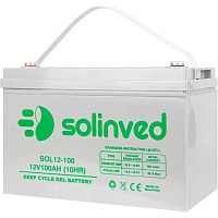 Аккумулятор Solinved GEL 12V (12V/100Ah/1200Wh) (SLG100-12) Аккумулятор Solinved GEL 12V (12V/100Ah/1200Wh) (SLG100-12)