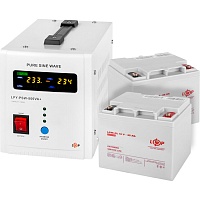 Источник бесперебойного питания (ИБП) LogicPower UPS 800 + АКБ GL 1080W (23184)