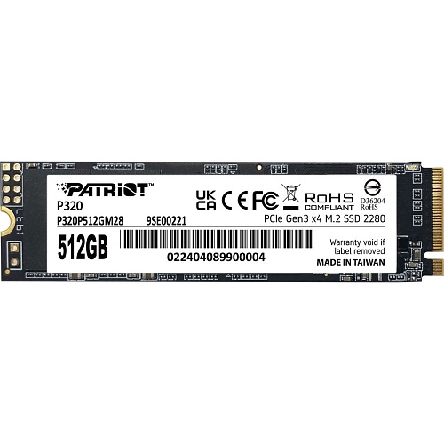 SSD накопитель Patriot P320 512GB M.2 NVMe (P320P512GM28)