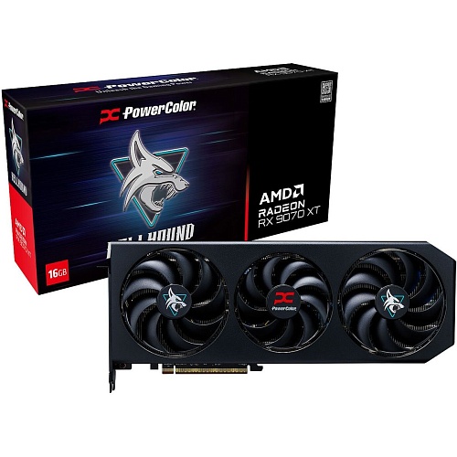 Видеокарта PowerColor Hellhound AMD Radeon RX 9070 XT 16GB (RX9070XT 16G-L/OC) EU 