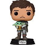 Фигурка Funko Pop! Star Wars: Мандалорец с Грогу 9.6см (54525)