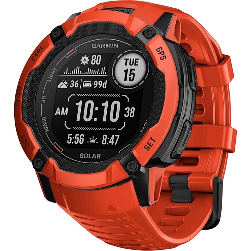 Смарт-часы Garmin Instinct 2X Solar Standard Edition Flame Red (010-02805-11)