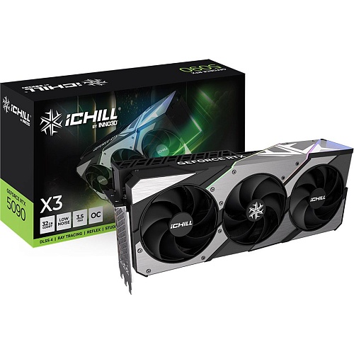 Відеокарта Inno3D GeForce RTX 5090 32GB iCHILL X3 (C50903-32D7X-175967H) EU - придбати в Дніпрі, Україні: ціна, характеристики | інтернет-магазин TOUCH