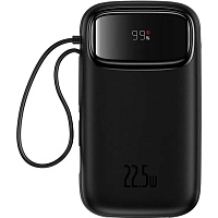 Внешний аккумулятор Baseus QPow2 Dual Cable 20000mAh 22.5W Black (P10055000112-B1) Внешний аккумулятор Baseus QPow2 Dual Cable 20000mAh 22.5W Black (P10055000112-B1)
