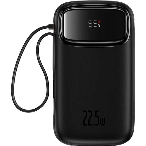 Внешний аккумулятор Baseus QPow2 Dual Cable 20000mAh 22.5W Black (P10055000112-B1)