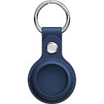 Чехол для поисковой метки Apple AirTag Leather Key Ring Blue HC