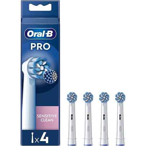 Насадка для зубной щетки Oral-B EB60X Pro Sensitive Clean 4шт 
