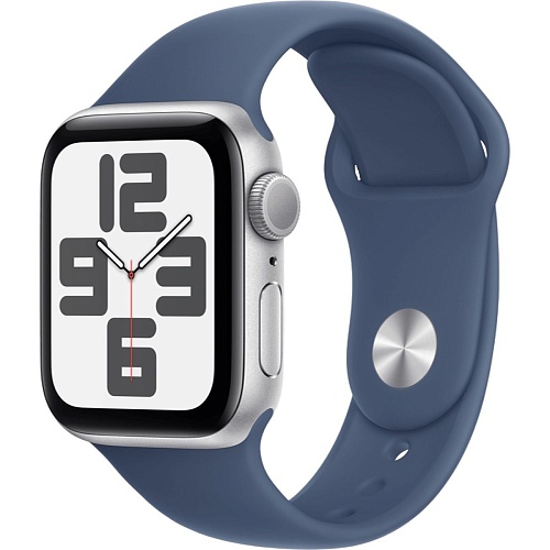 Смарт-годинник Apple Watch SE 2 GPS 40mm Silver Aluminium Case with Denim Sport Band S/M 2024 (MXEC3) - придбати в Дніпрі, Україні: ціна, характеристики | інтернет-магазин TOUCH