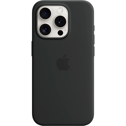 Чехол Apple Silicone Case with MagSafe для iPhone 15 Pro Black (MT1A3ZM/A)
